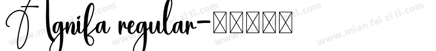 Agnifa regular字体转换